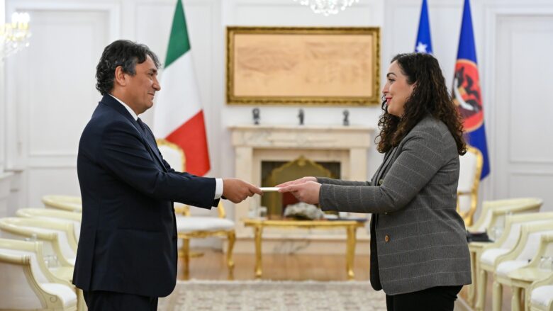 Osmani pranoi letrat kredenciale nga ambasadori i ri i Italisë