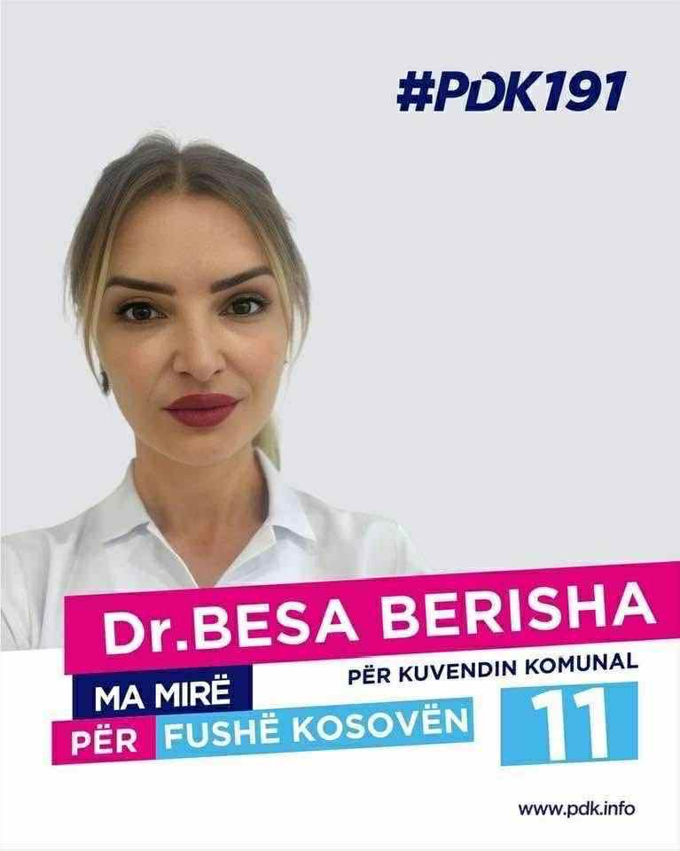 Intervistë me kandidaten për asambliste në Kuvendin Komunal të Fushë Kosovës: Dr.Besa Berisha