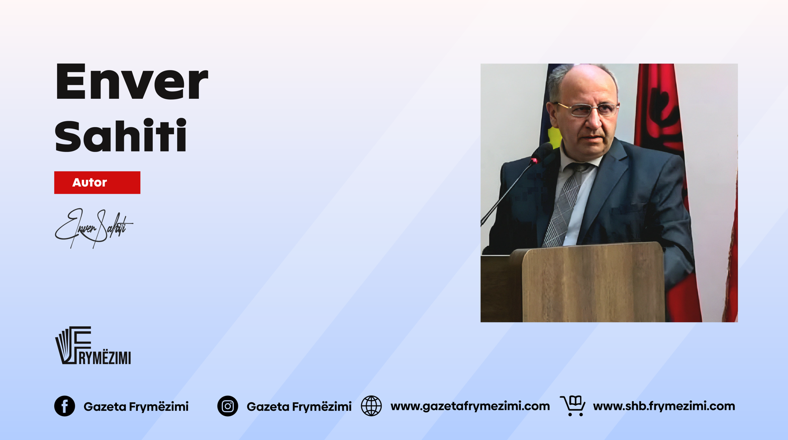 Intervistë me autorin: Enver Sahiti