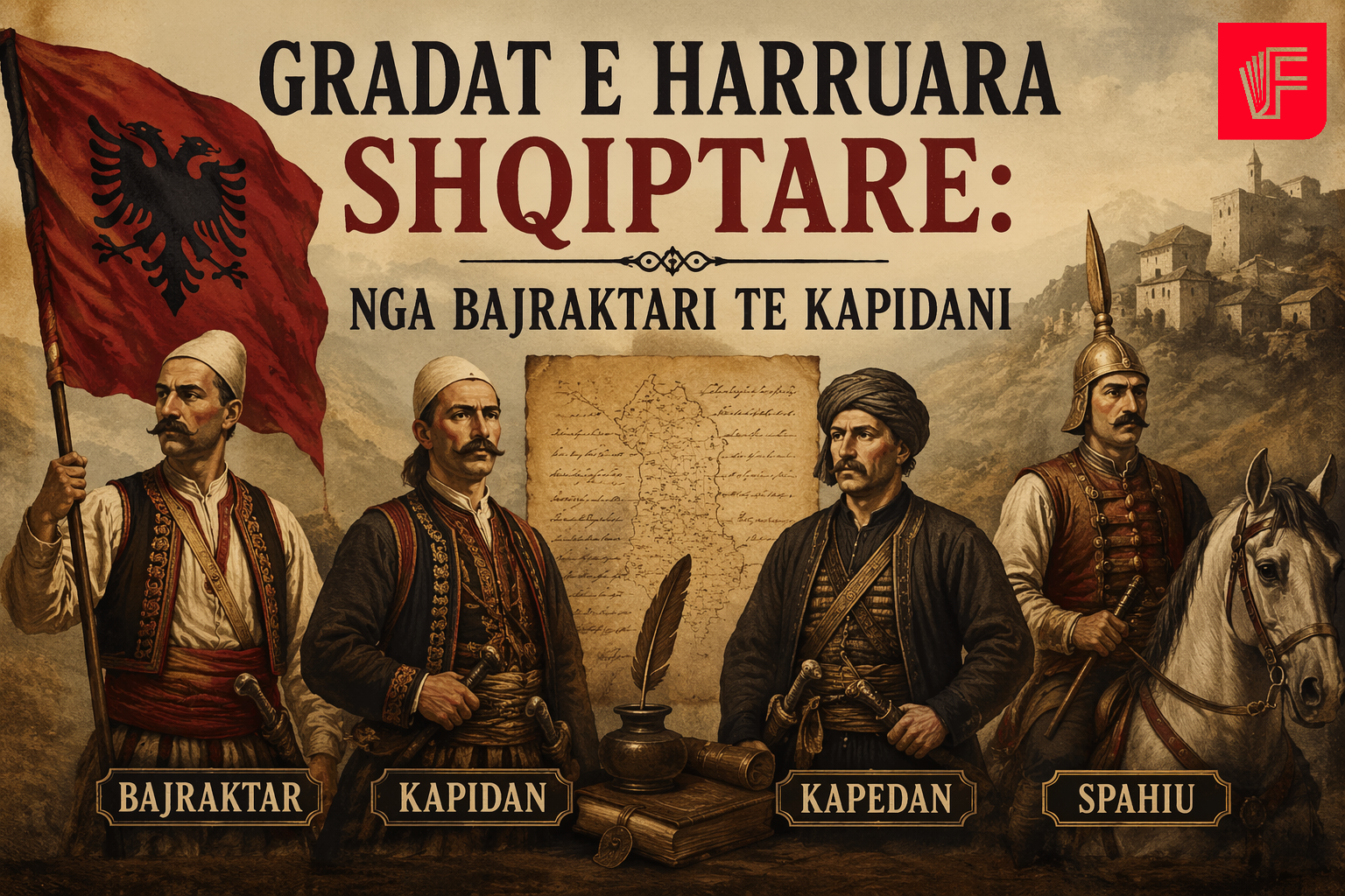 “Gradat e harruara shqiptare: Nga bajraktari te kapidani”
